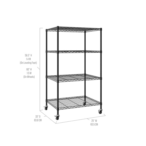 UltraDurable® 4-Tier NSF-Certified Steel Shelving