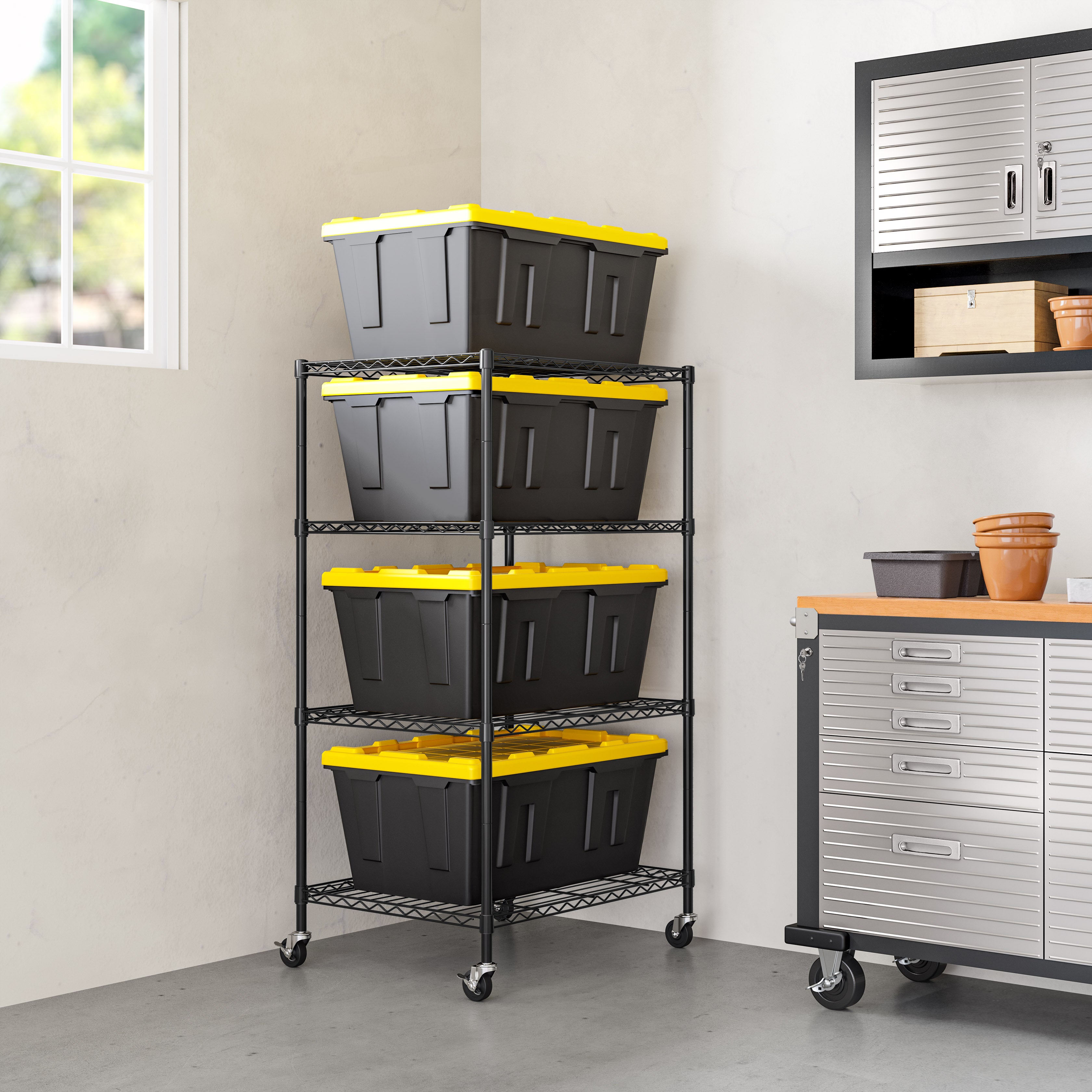 UltraDurable® 4-Tier NSF-Certified Steel Shelving