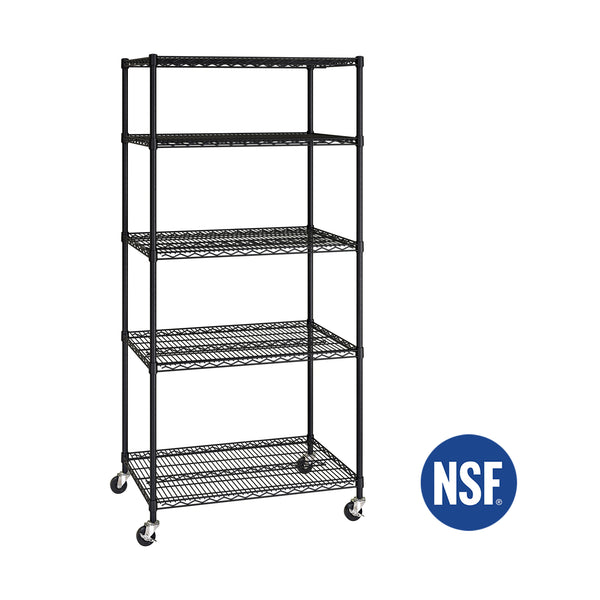 UltraDurable® 5-Tier NSF-Certified Steel Shelving