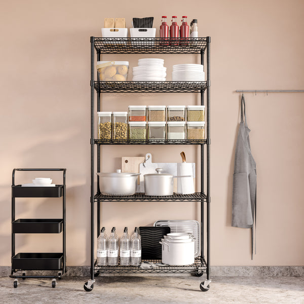 UltraDurable® 5-Tier NSF-Certified Steel Shelving