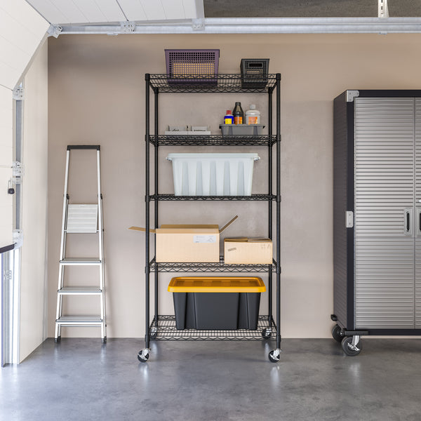 UltraDurable® 5-Tier NSF-Certified Steel Shelving