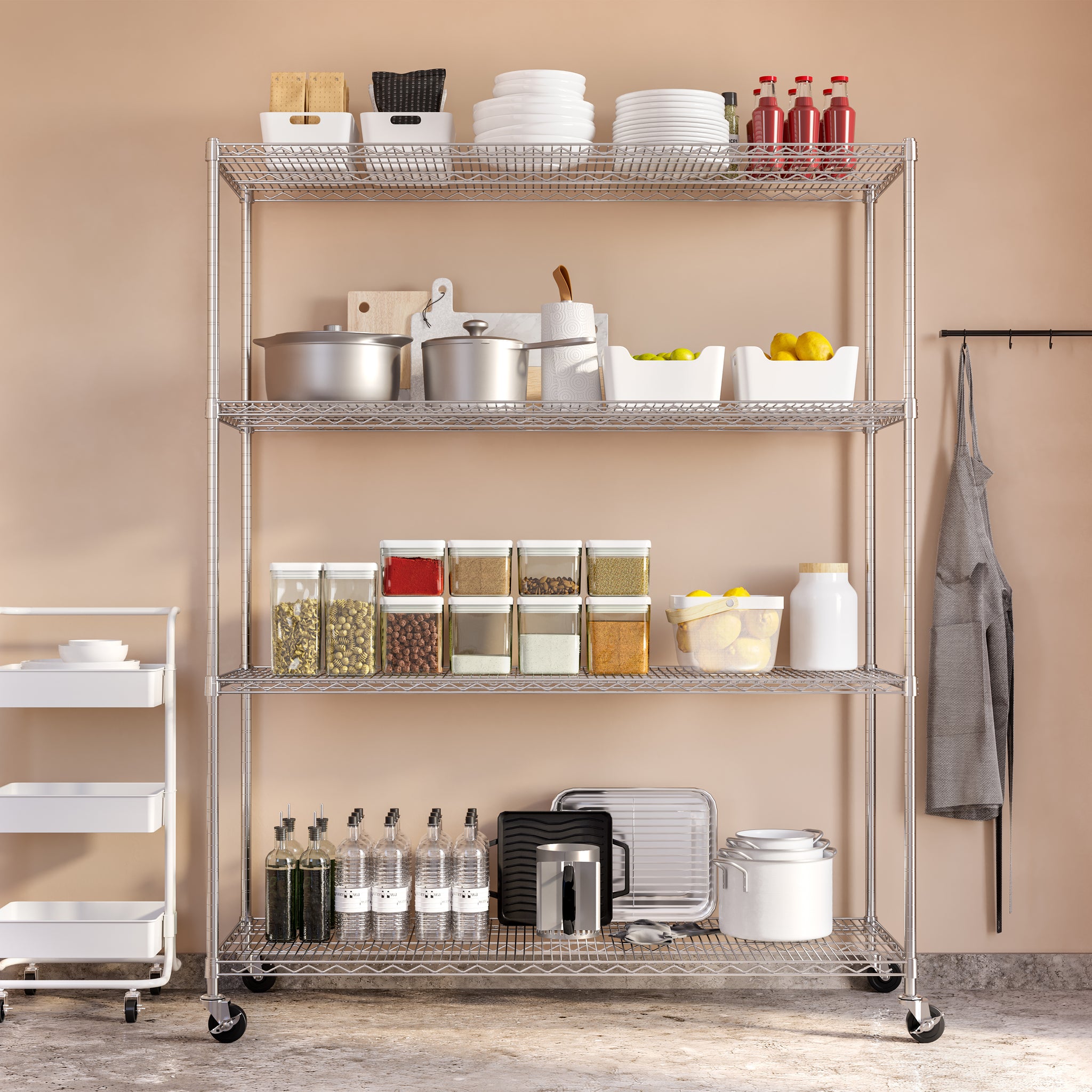 UltraDurable® 4-Tier NSF-Certified Steel Shelving