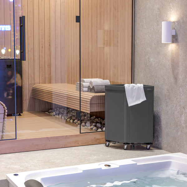 Heavy-Duty Rolling Corner Hamper