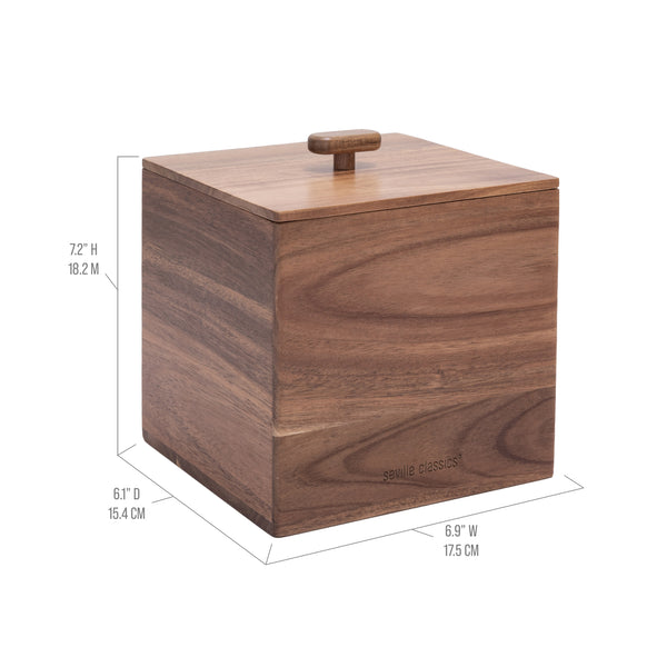 Acacia Wood Lidded Storage Box Set