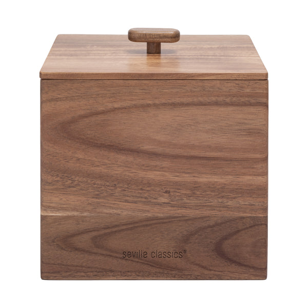 Acacia Wood Lidded Storage Box Set