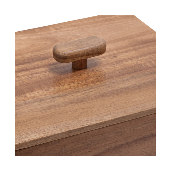 Acacia Wood Lidded Storage Box Set