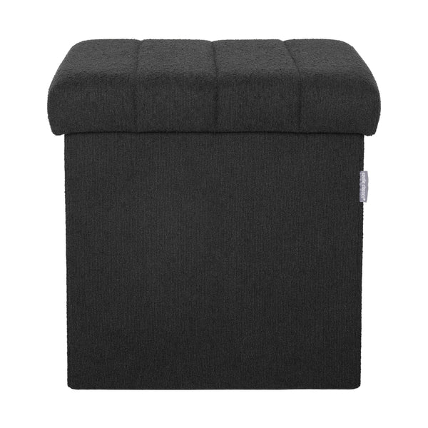 Channel Tufted Storage Ottoman