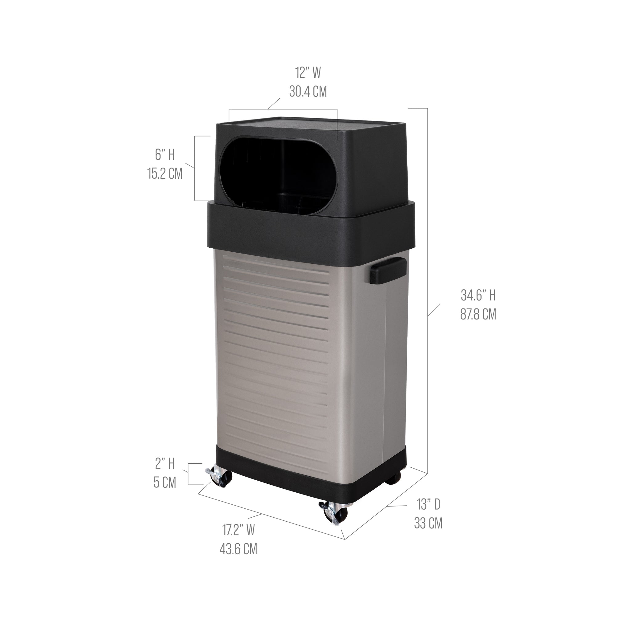 UltraHD® Stainless Steel Trash Can, 17 Gal.