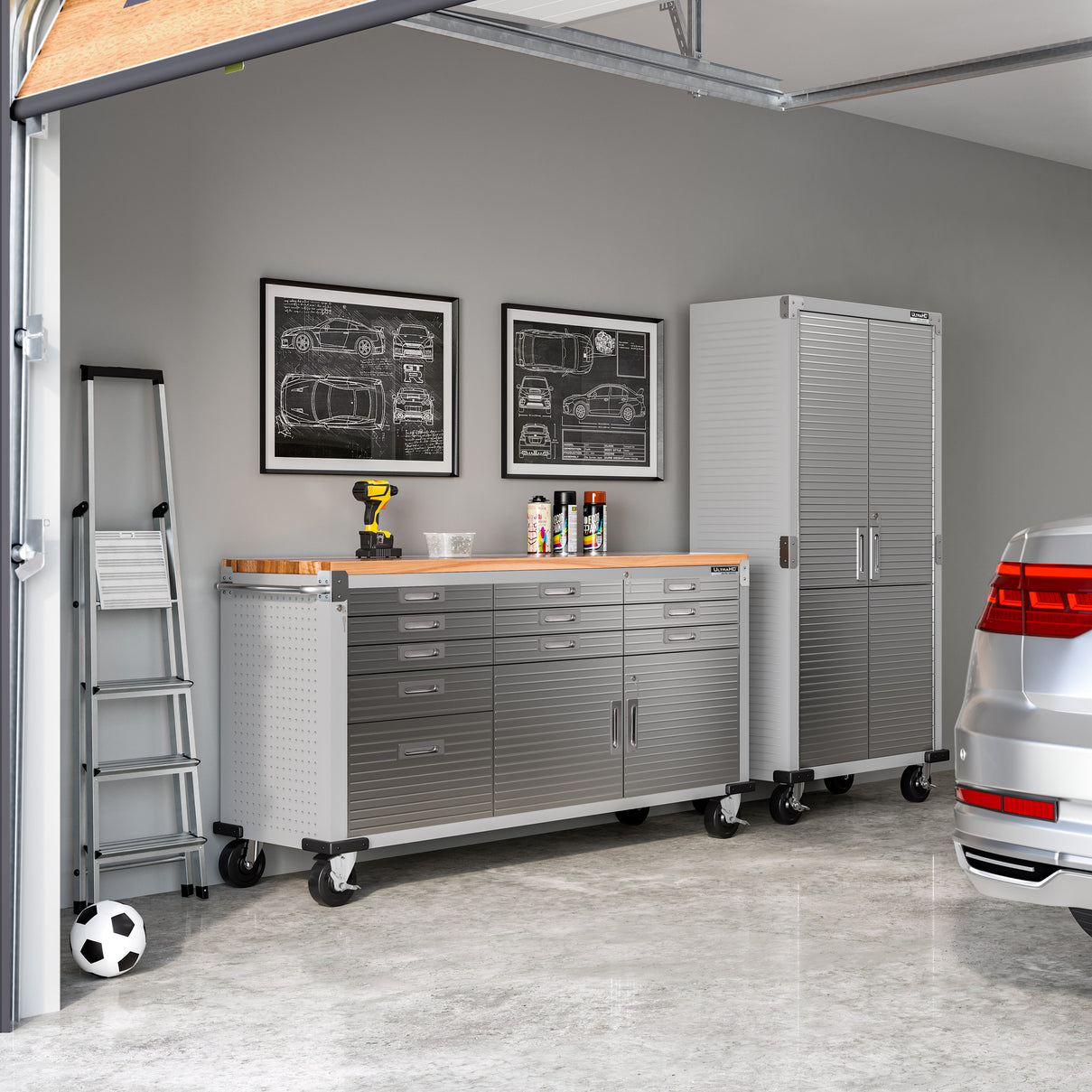 UltraHD® 11-Drawer Rolling Workbench, Granite – Seville Classics