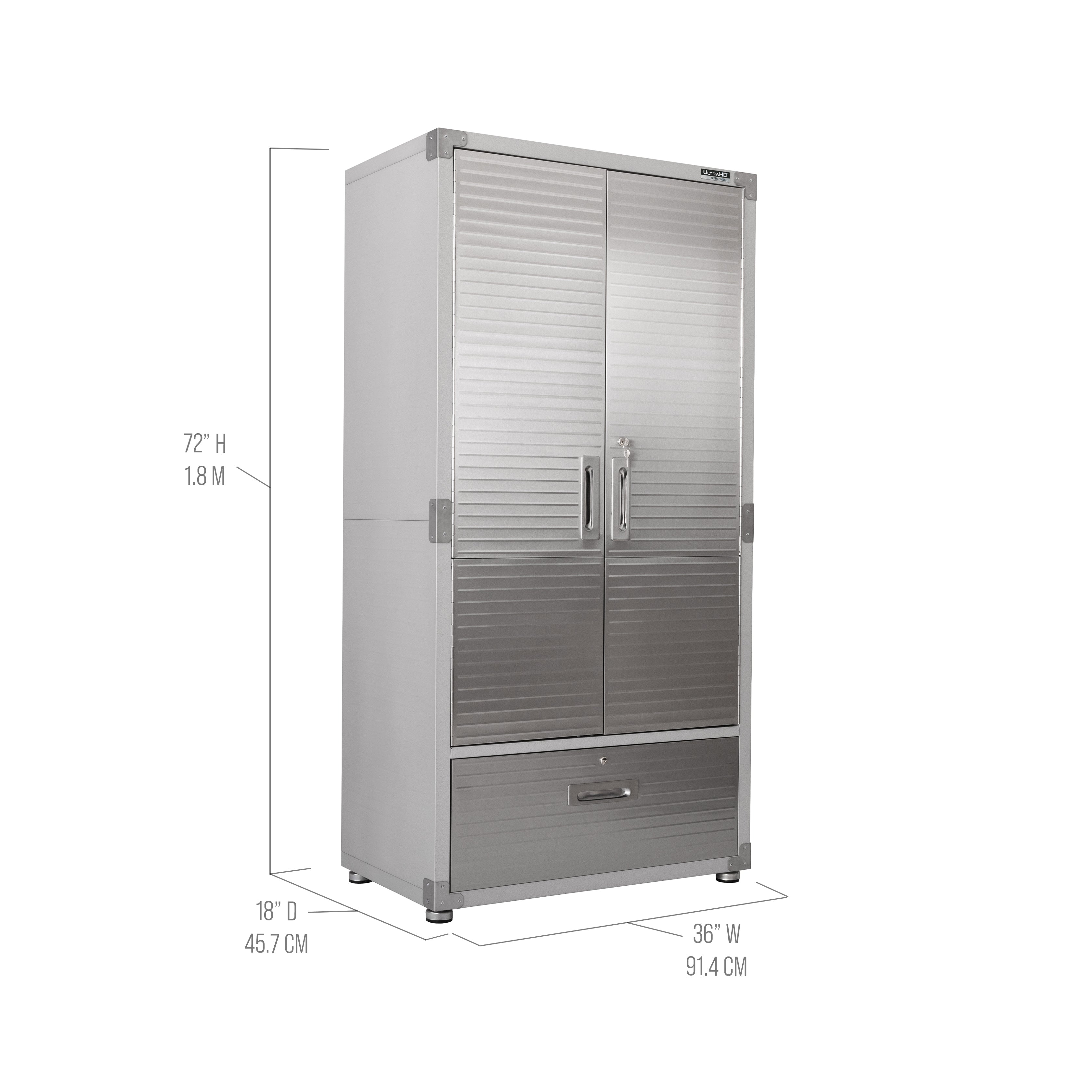 UltraHD® Storage Cabinet with Bottom Drawer – Seville Classics