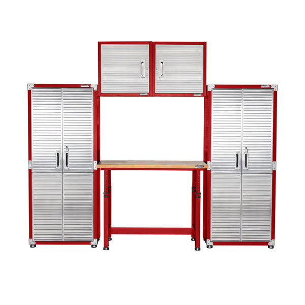 UltraHD® Height Adjustable Workbench, Red