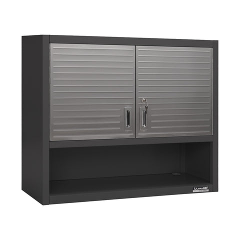 UltraHD® Double Door Wall Cabinet w/ Keys, Graphite