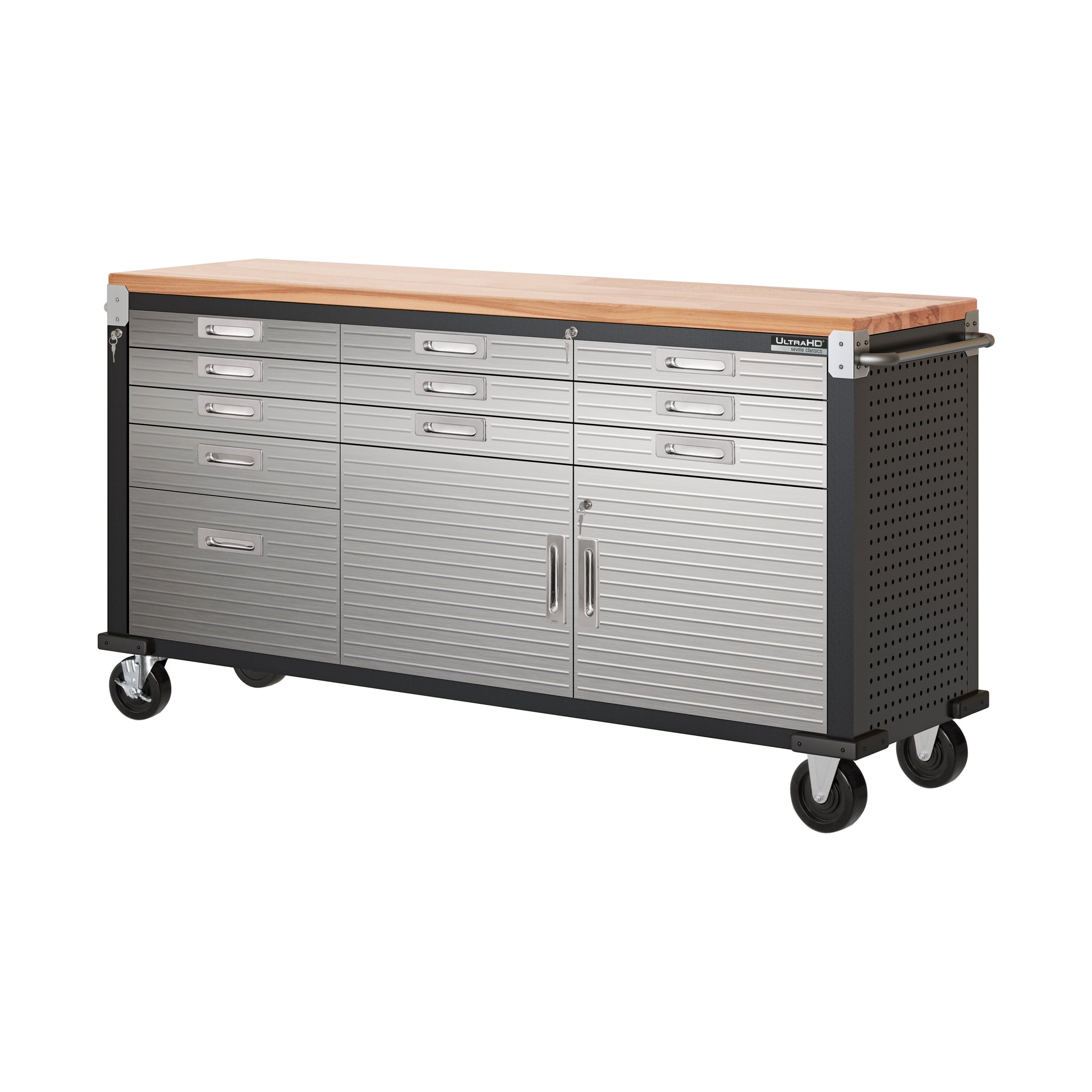 ウルトラ大勝利 UltraHD® 11-Drawer Rolling Workbench, Graphite
