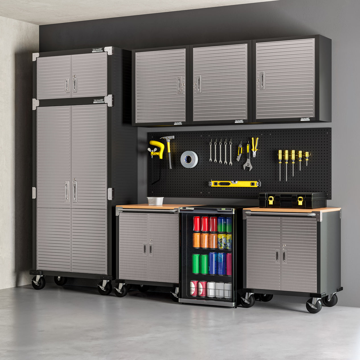 UltraHD® Wall Storage Cabinet, Graphite