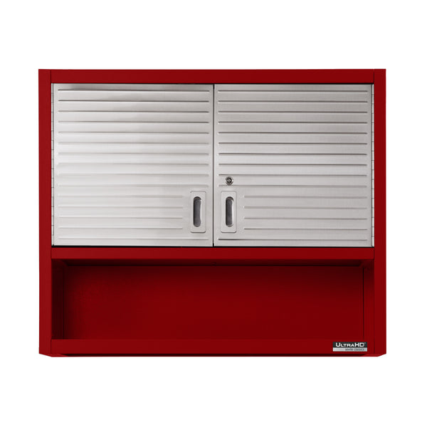 UltraHD® Double Door Wall Cabinet w/ Keys, Red