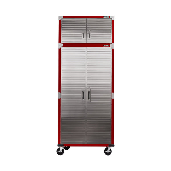 UltraHD® 8-Piece Rolling Storage Cabinet System, Red