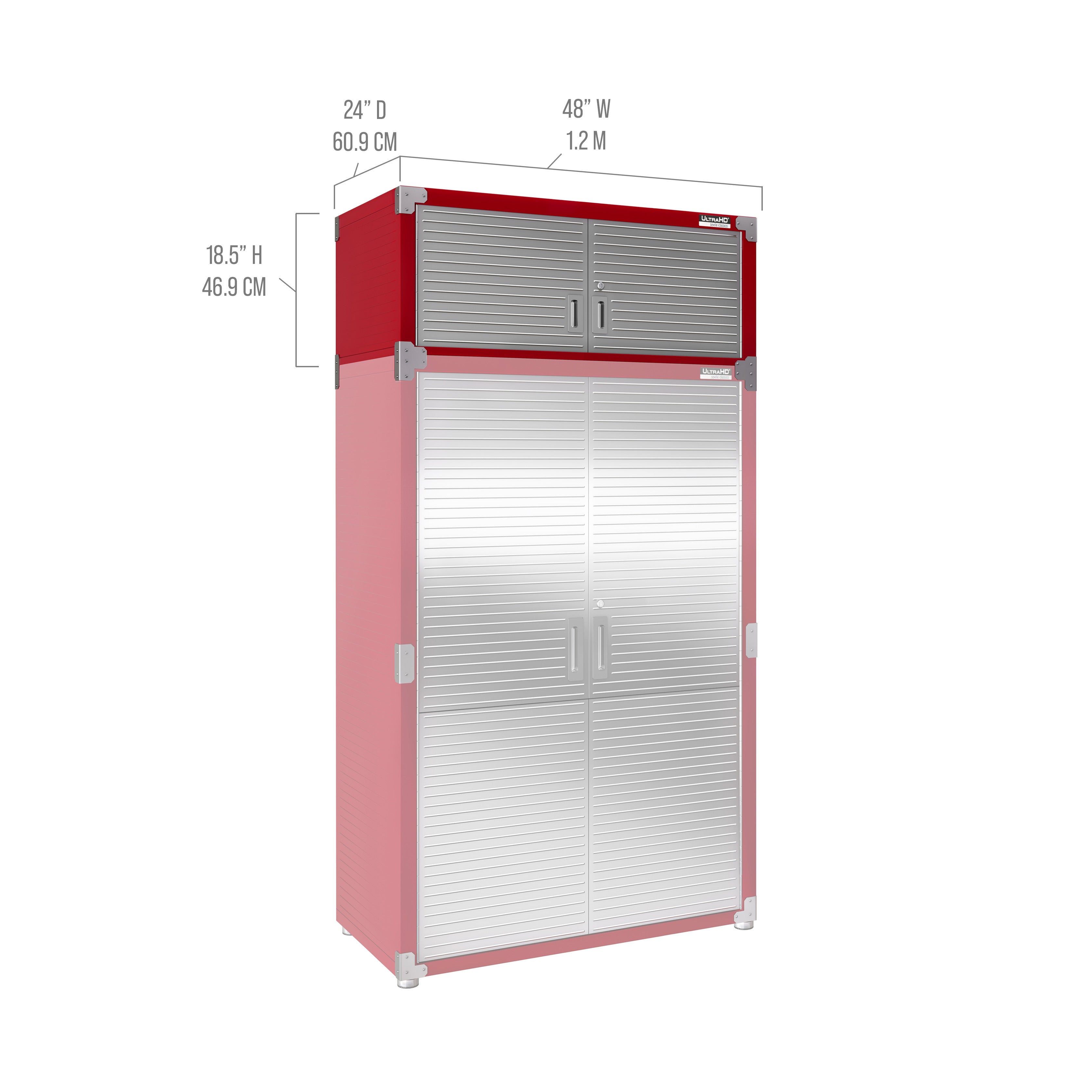 UltraHD® Stacking Top Cabinet, Red
