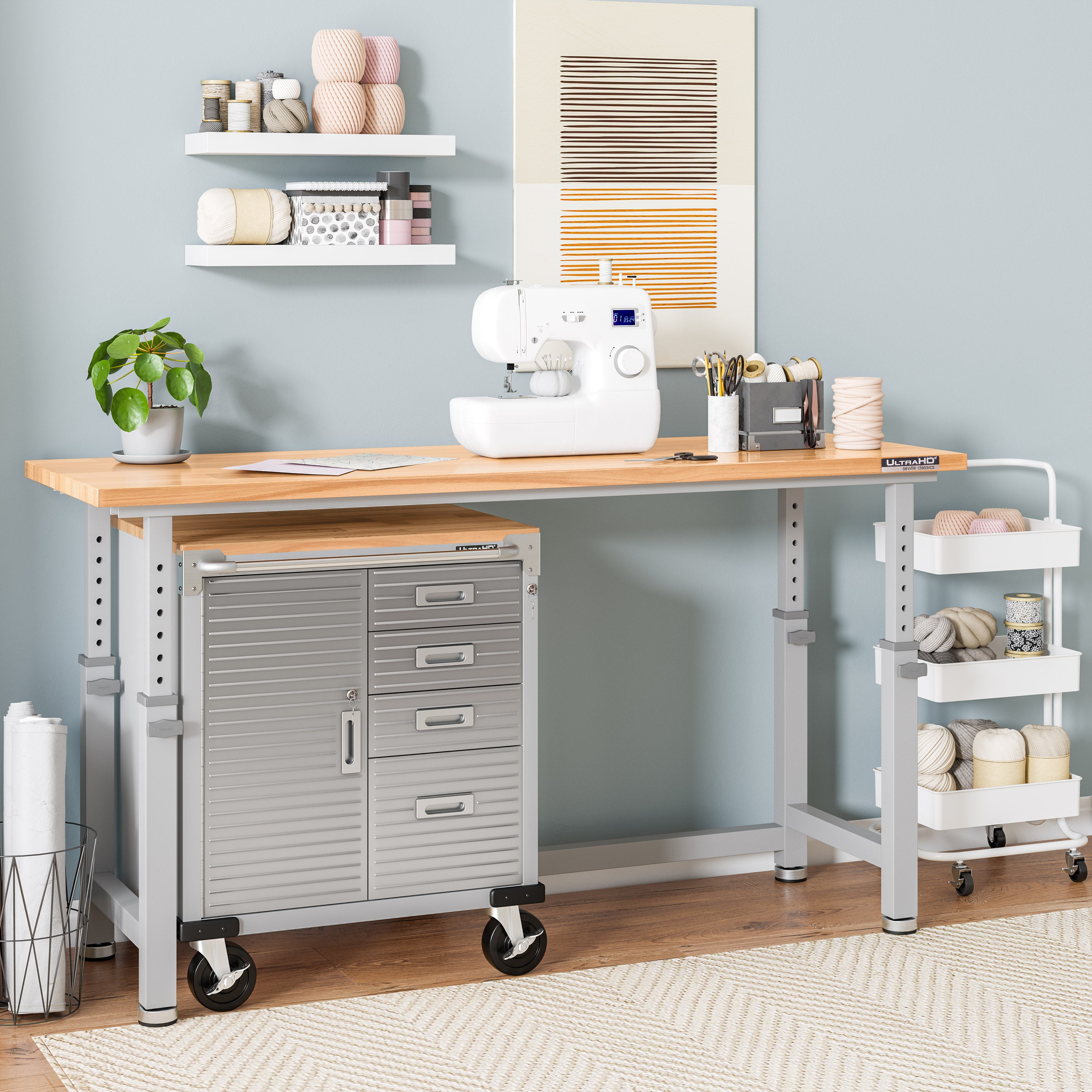 UltraHD® Height Adjustable Workbench, Granite