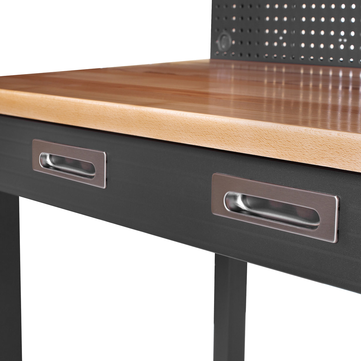 UltraHD® Lighted Workcenter w/ Wood Top and Pegboard