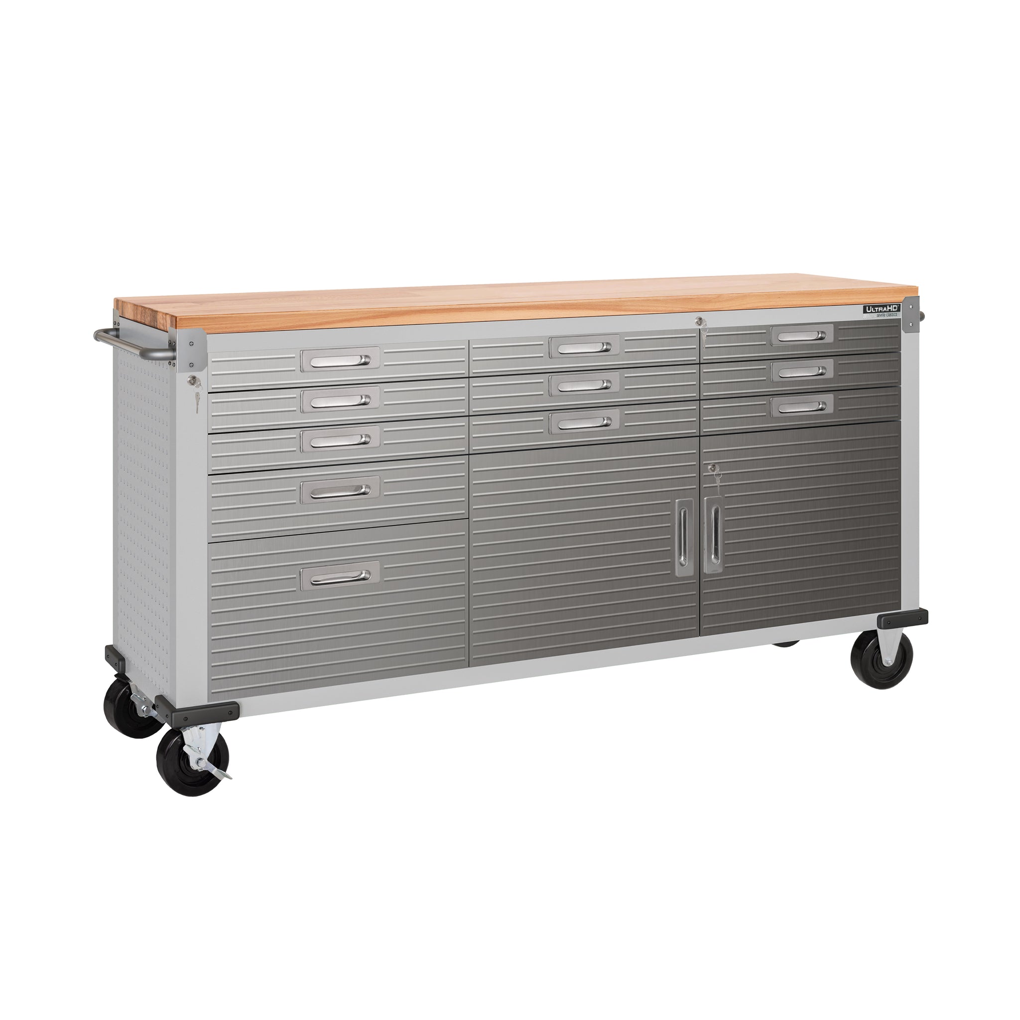 UltraHD® 8-Piece Storage Cabinet System with Rolling Workbench