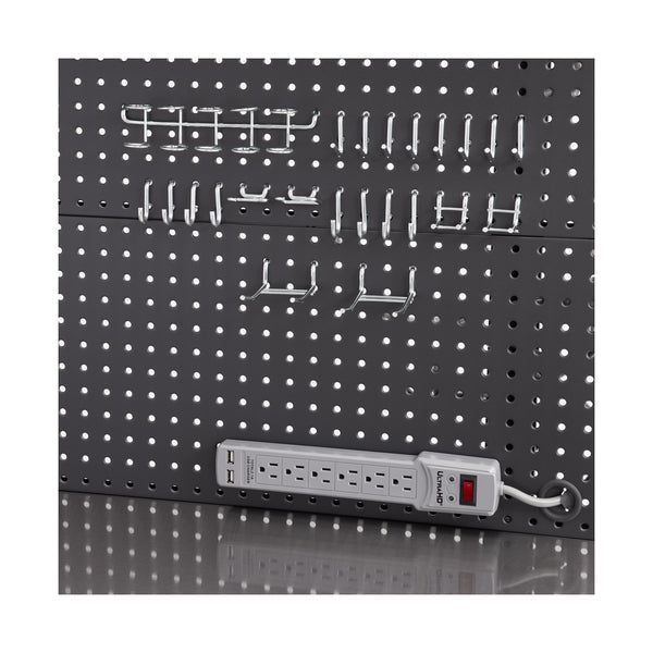 UltraHD® Lighted Workcenter w/ Stainless Steel Top and Pegboard