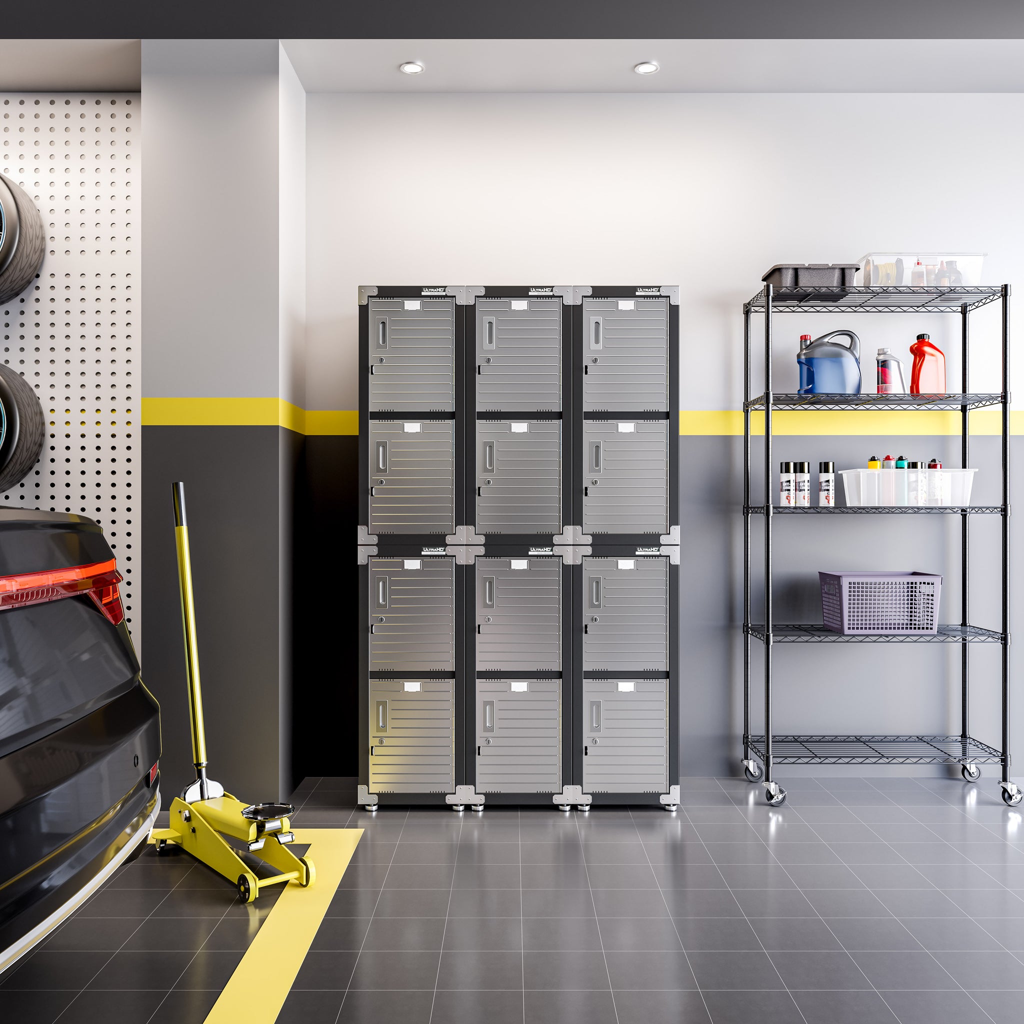 ルル オーダーラック UltraHD® 4-Door Stackable Locker Cabinet