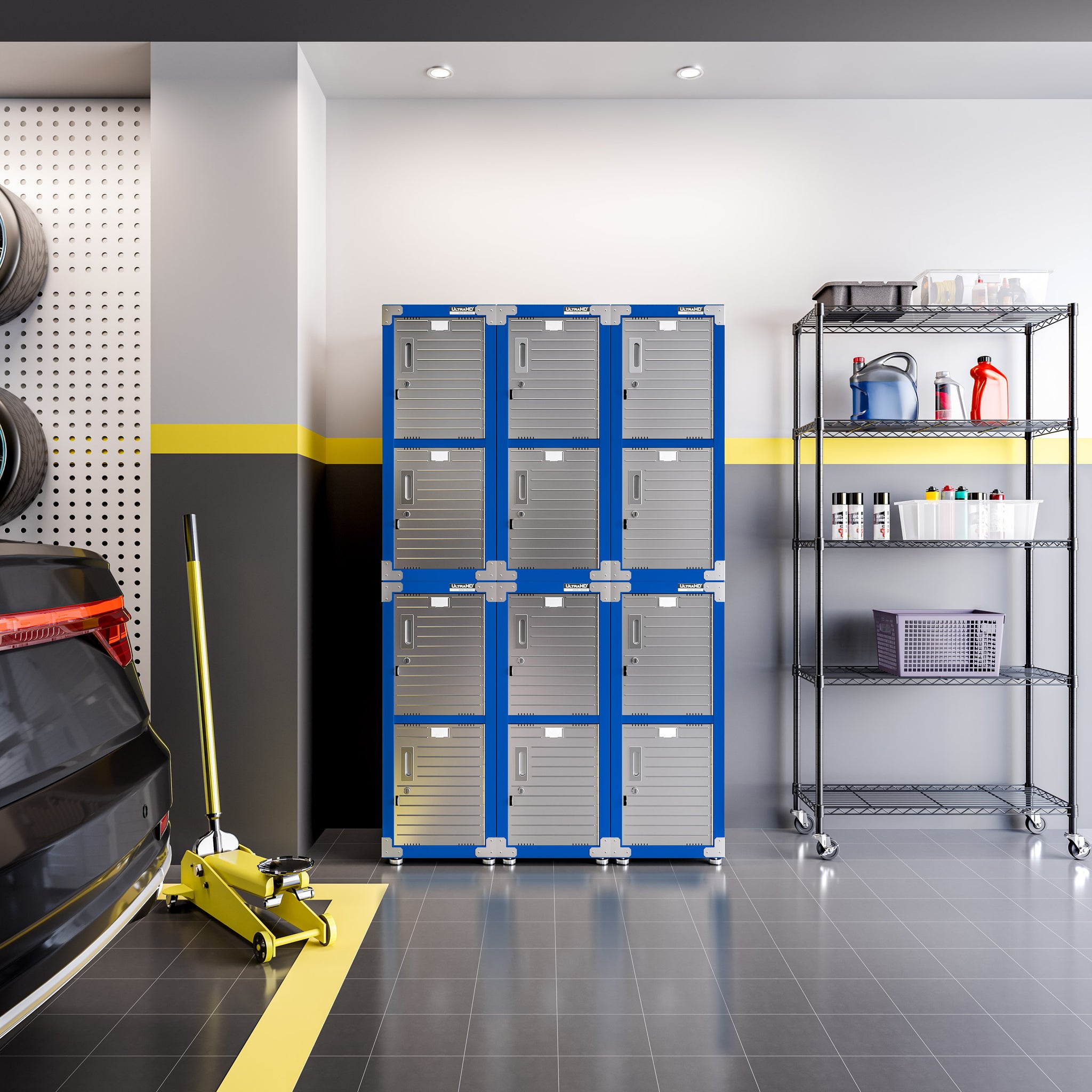 【送料無料】Locker Cabinet / IV UltraHD® 4-Door Stackable Locker Cabinet – Seville Classics