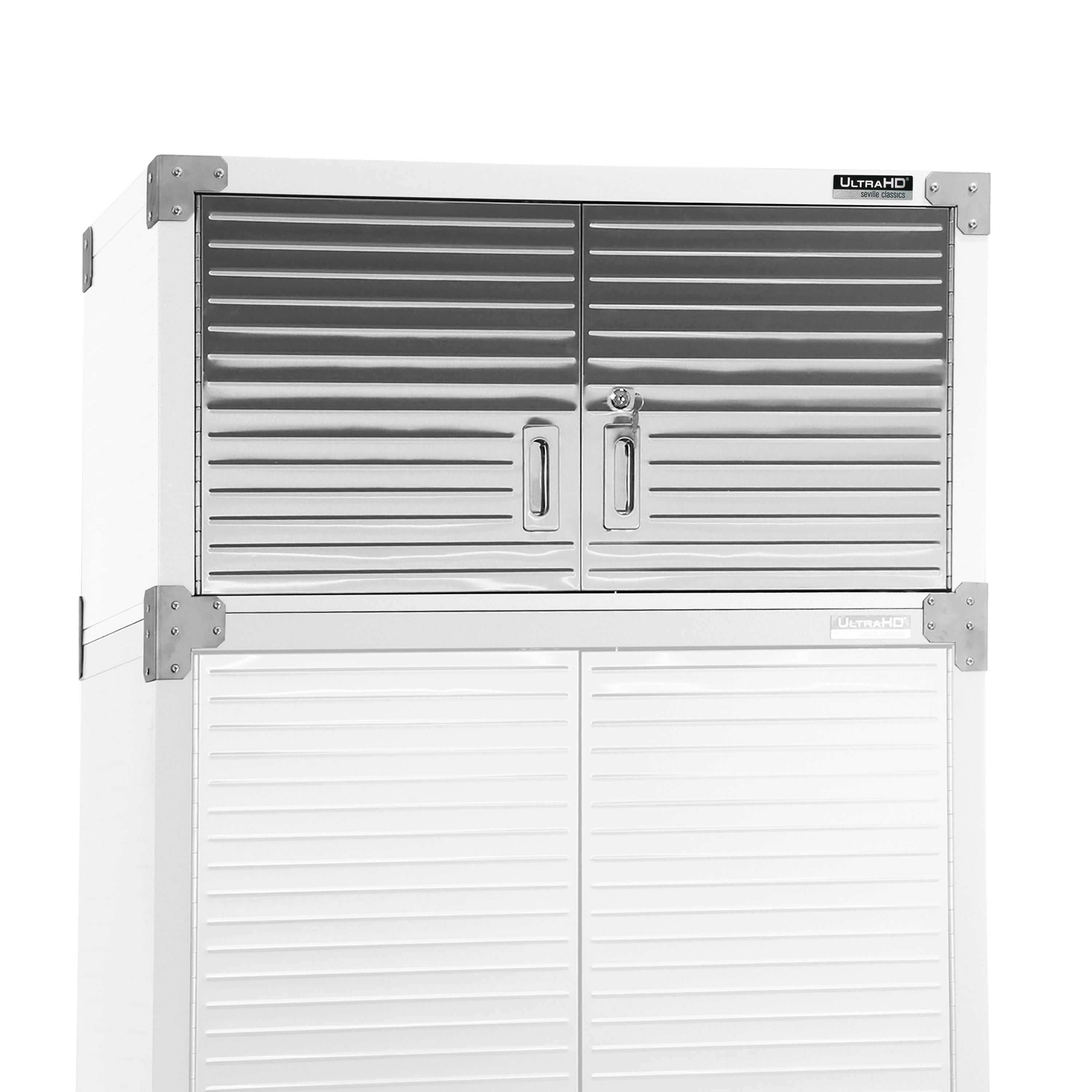 UltraHD® Stacking Top Cabinet, White – Seville Classics