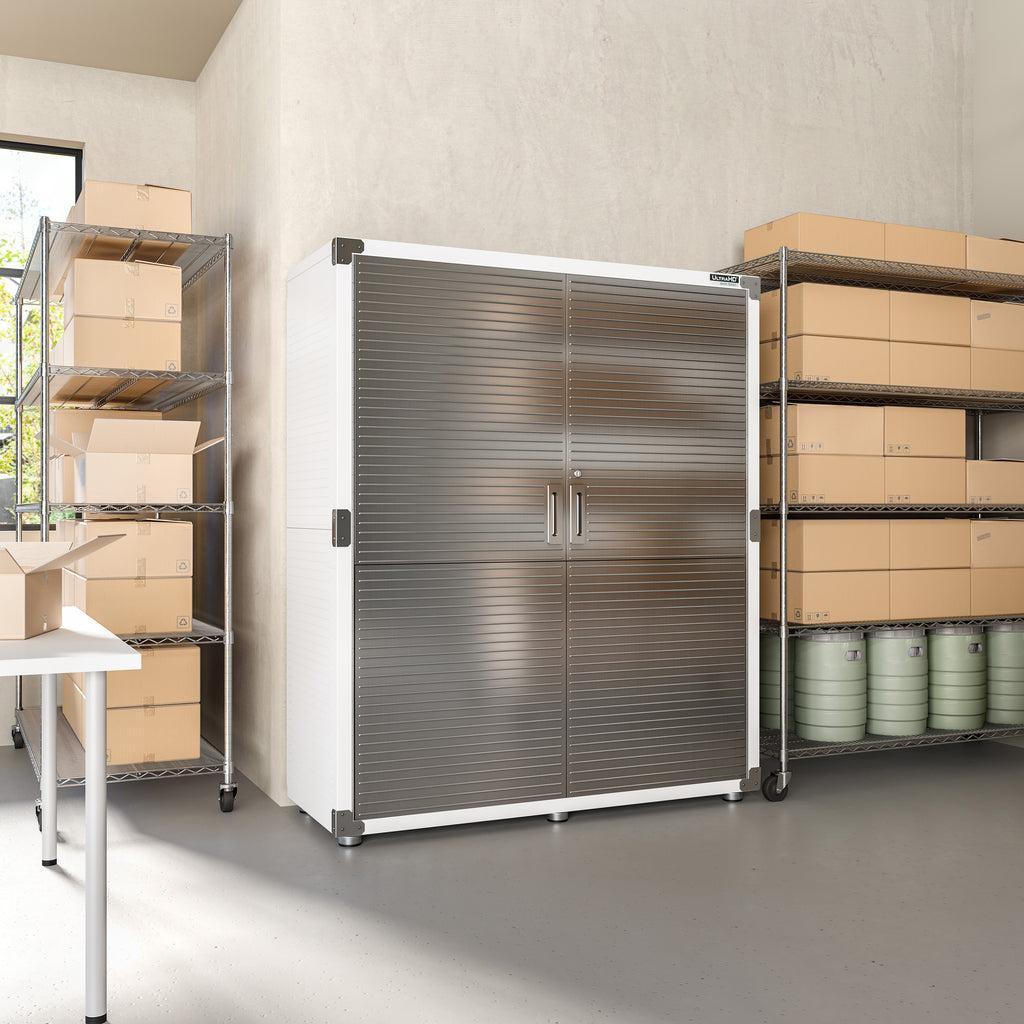UltraHD® Extra-Wide Mega Storage Cabinet, White – Seville Classics