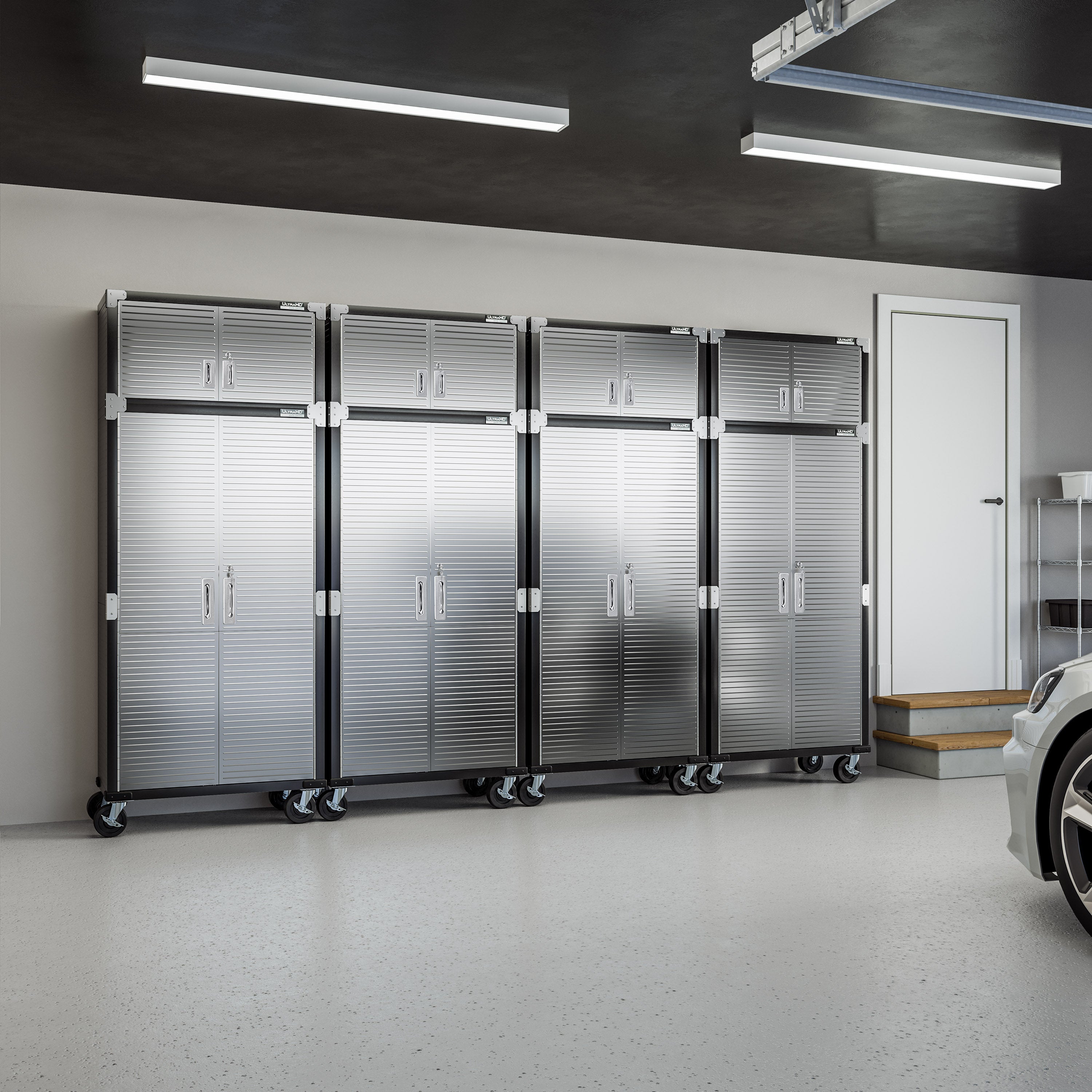 UltraHD® 8-Piece Rolling Storage Cabinet System, Graphite