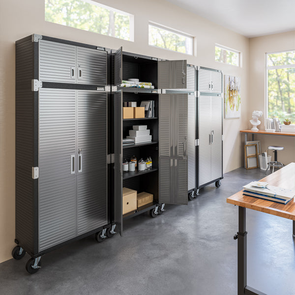 UltraHD® 8-Piece Rolling Storage Cabinet System, Graphite