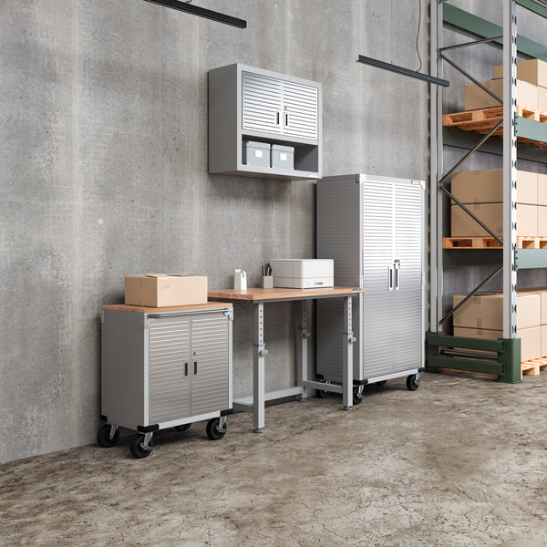 UltraHD® 4-Piece Storage Cabinet System with Workbench