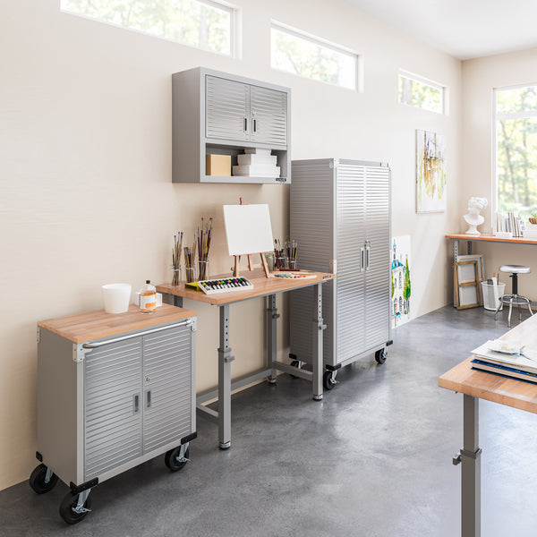 UltraHD® 4-Piece Storage Cabinet System with Workbench