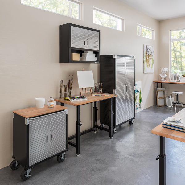 UltraHD® 4-Piece Storage Cabinet System with Workbench