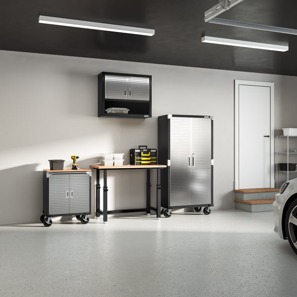 UltraHD® 4-Piece Storage Cabinet System with Workbench