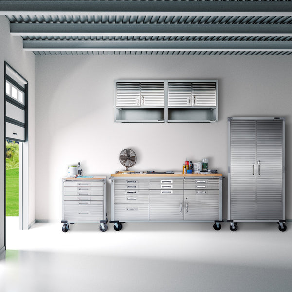 UltraHD® 5-Piece Storage Cabinet System with Rolling Workbench