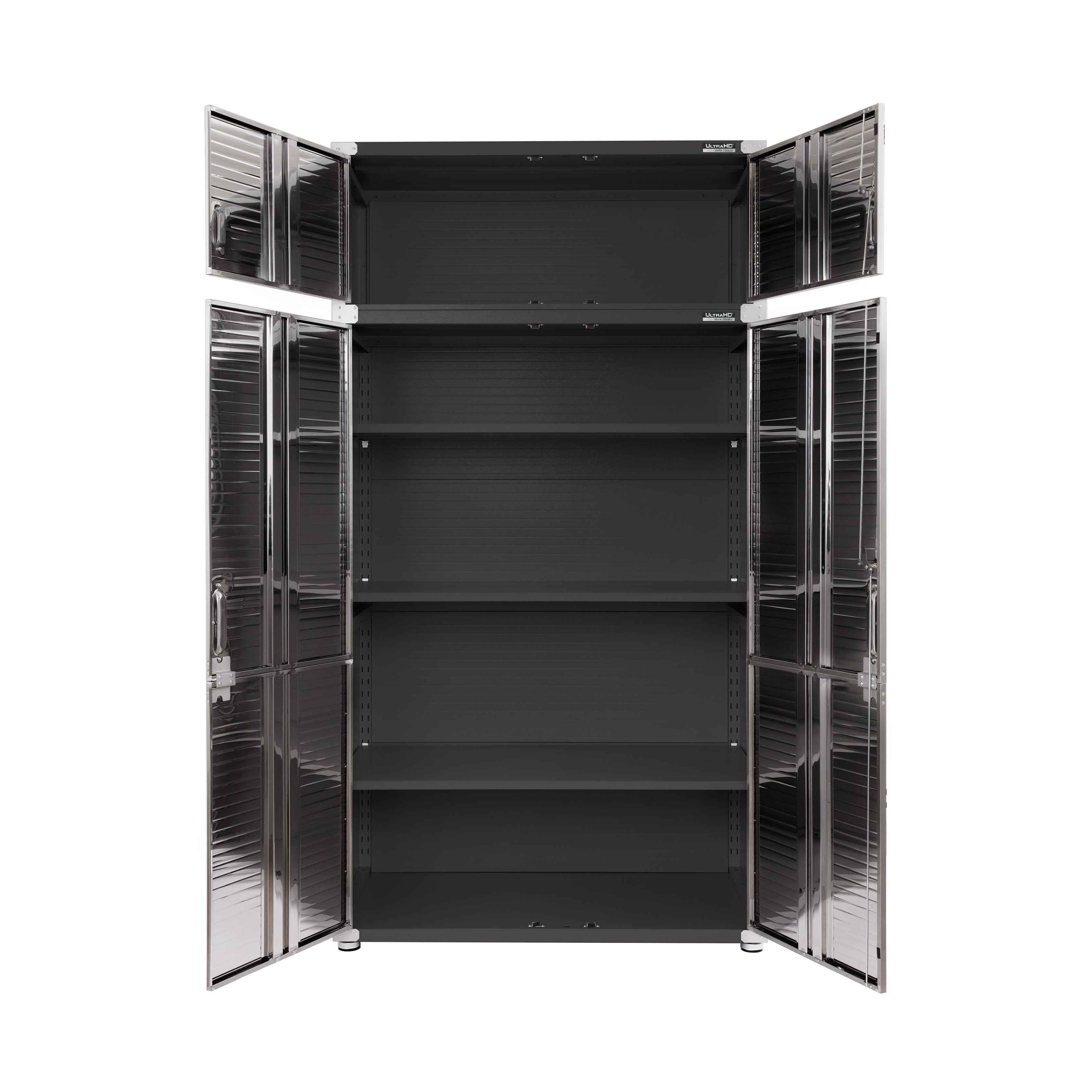 UltraHD® 2-Piece Storage Cabinet Set, Graphite – Seville Classics