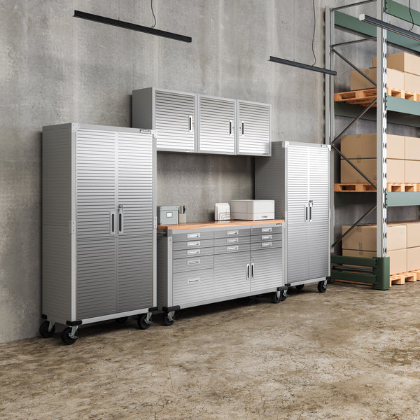 UltraHD® 6-Piece Storage Cabinet System with Rolling Workbench