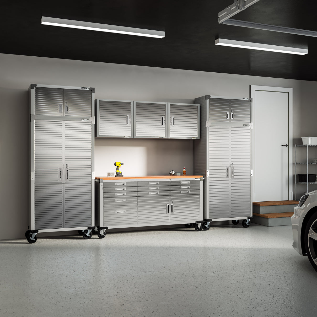 Seville Classics UltraHD® 8-Piece Storage Cabinet System with