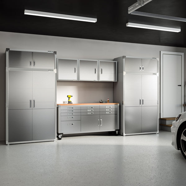 UltraHD® 8-Piece Storage Cabinet System with Rolling Workbench