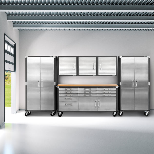 UltraHD® 6-Piece Storage Cabinet System with Rolling Workbench