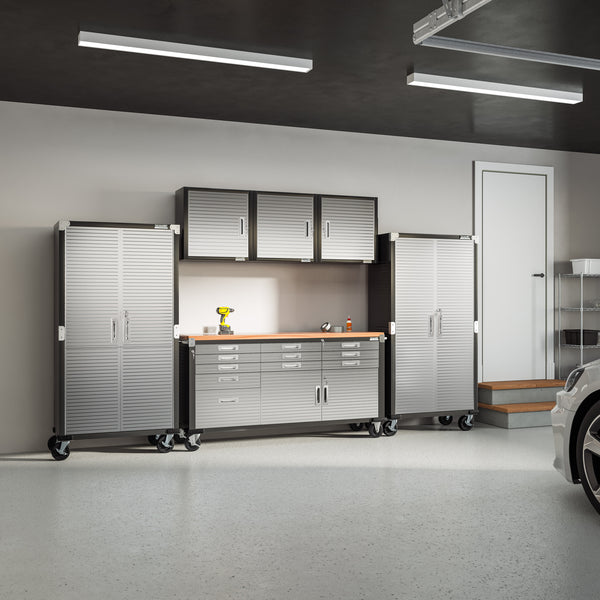 UltraHD® 6-Piece Storage Cabinet System with Rolling Workbench