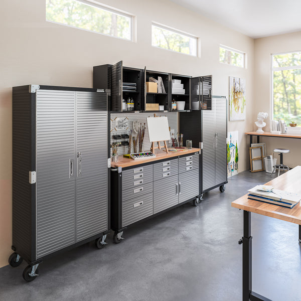 UltraHD® 6-Piece Storage Cabinet System with Rolling Workbench