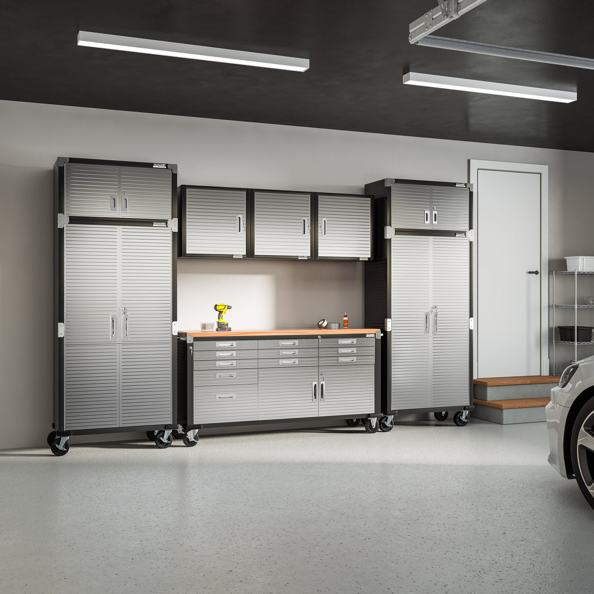 Seville Classics UltraHD® 8-Piece Storage Cabinet System with