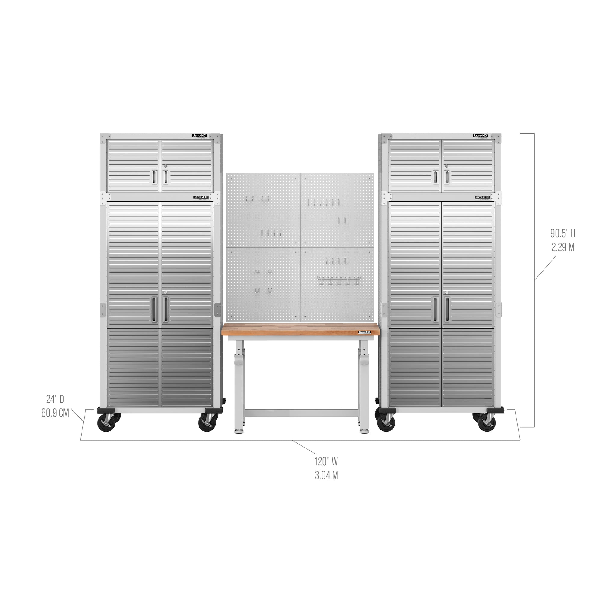 Seville Classics UltraHD Heavy Duty Rolling Cabinet