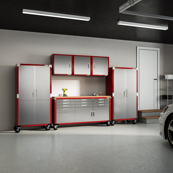 UltraHD® 6-Piece Storage Cabinet System with Rolling Workbench