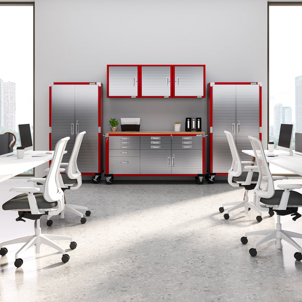 UltraHD® 6-Piece Storage Cabinet System with Rolling Workbench