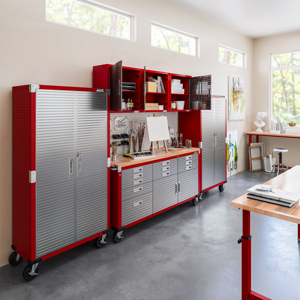 UltraHD® 6-Piece Storage Cabinet System with Rolling Workbench
