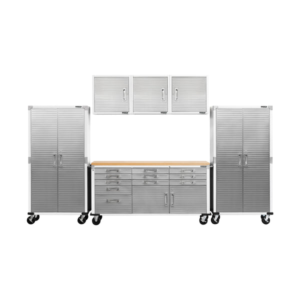 UltraHD® 6-Piece Storage Cabinet System with Rolling Workbench
