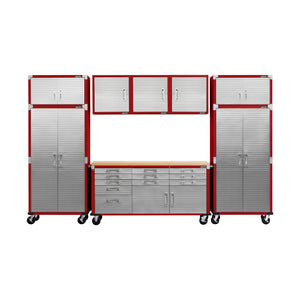 UltraHD® 8-Piece Storage Cabinet System with Rolling Workbench